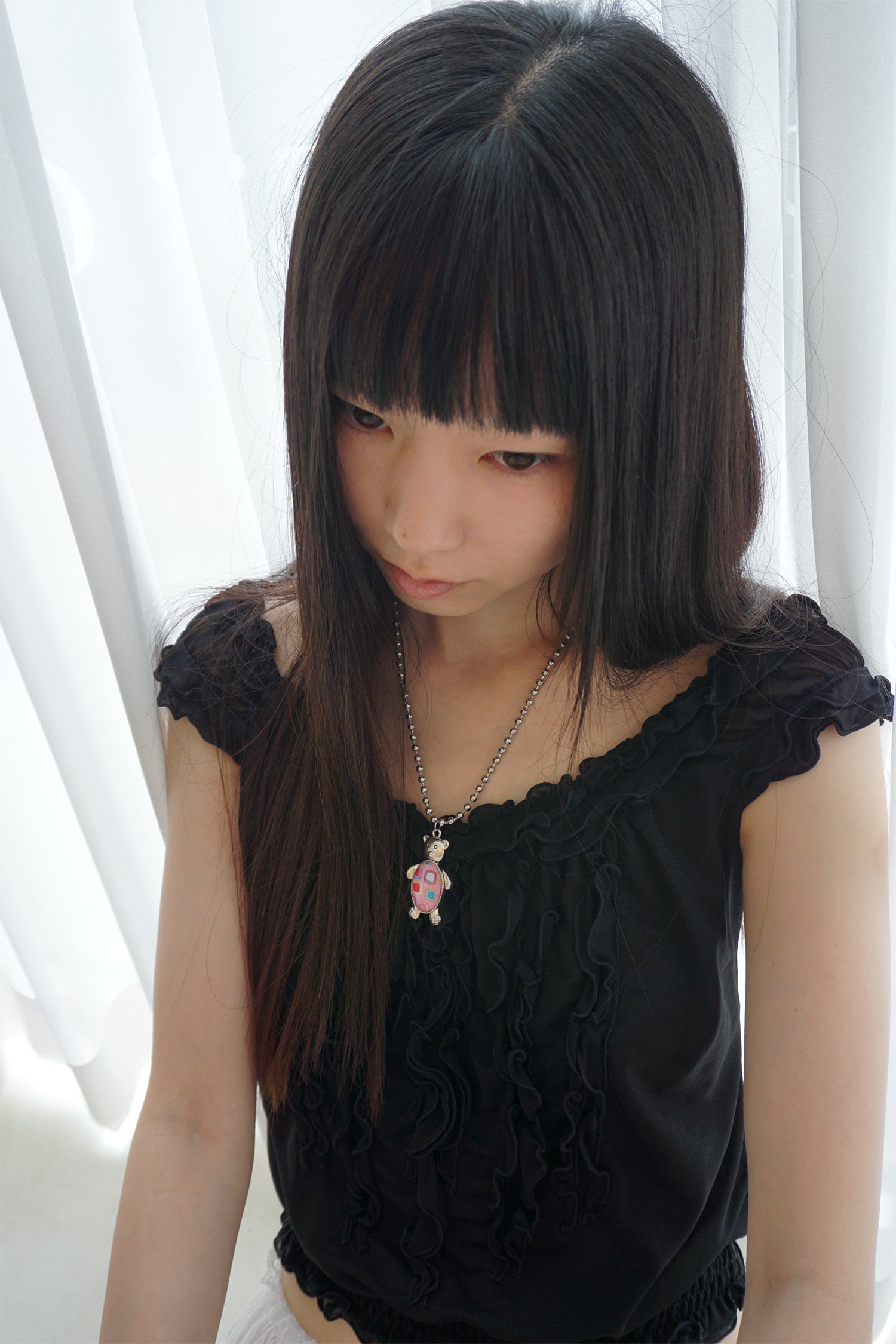 TEDDY SQUARE PATTERN BALL CHAIN