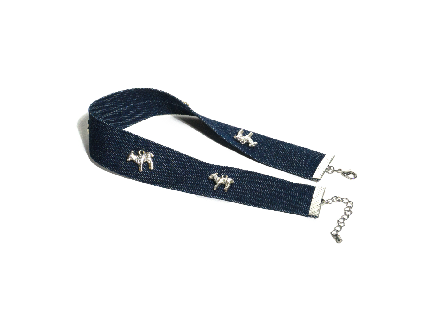 COUNT SHEEP DENIM CHOKER