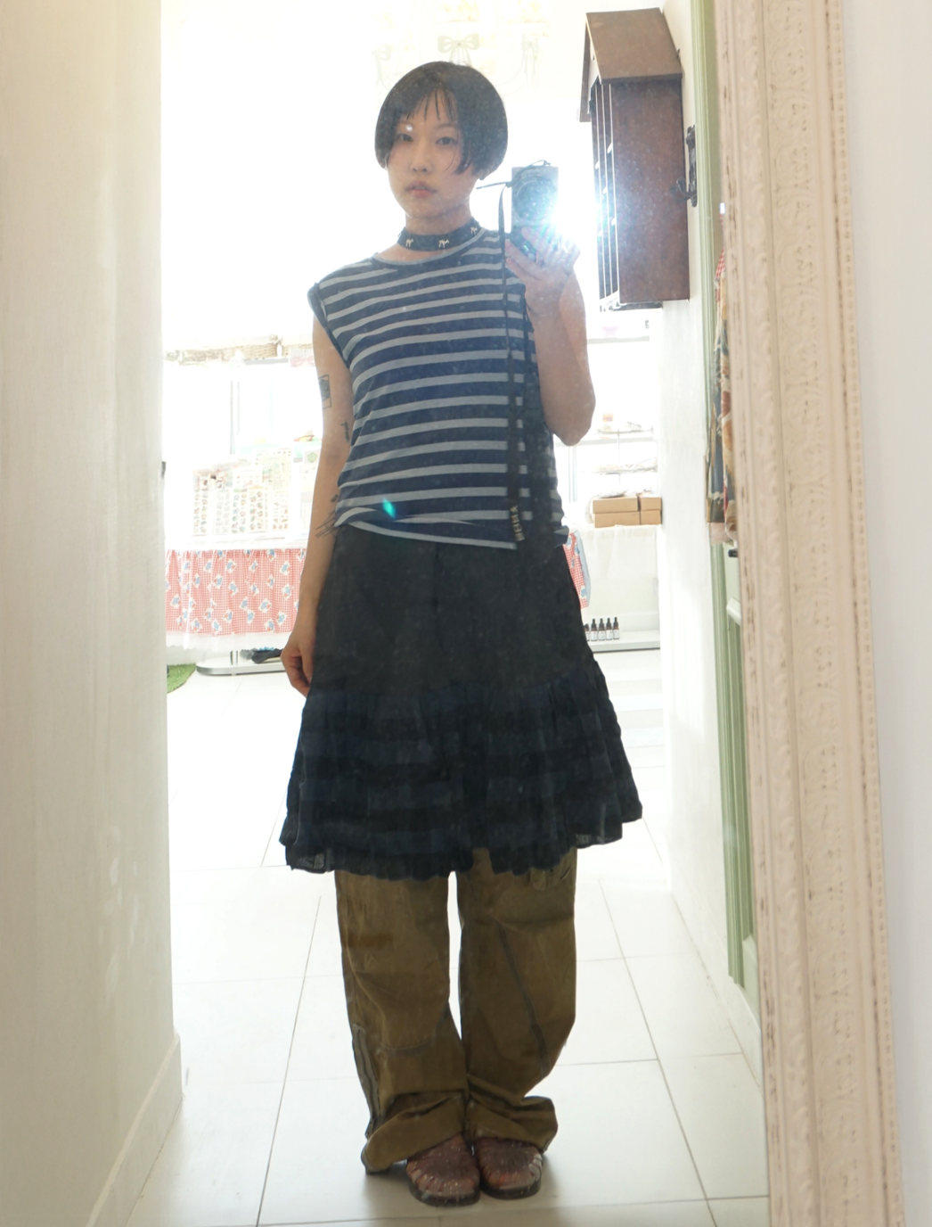 COUNT SHEEP DENIM CHOKER
