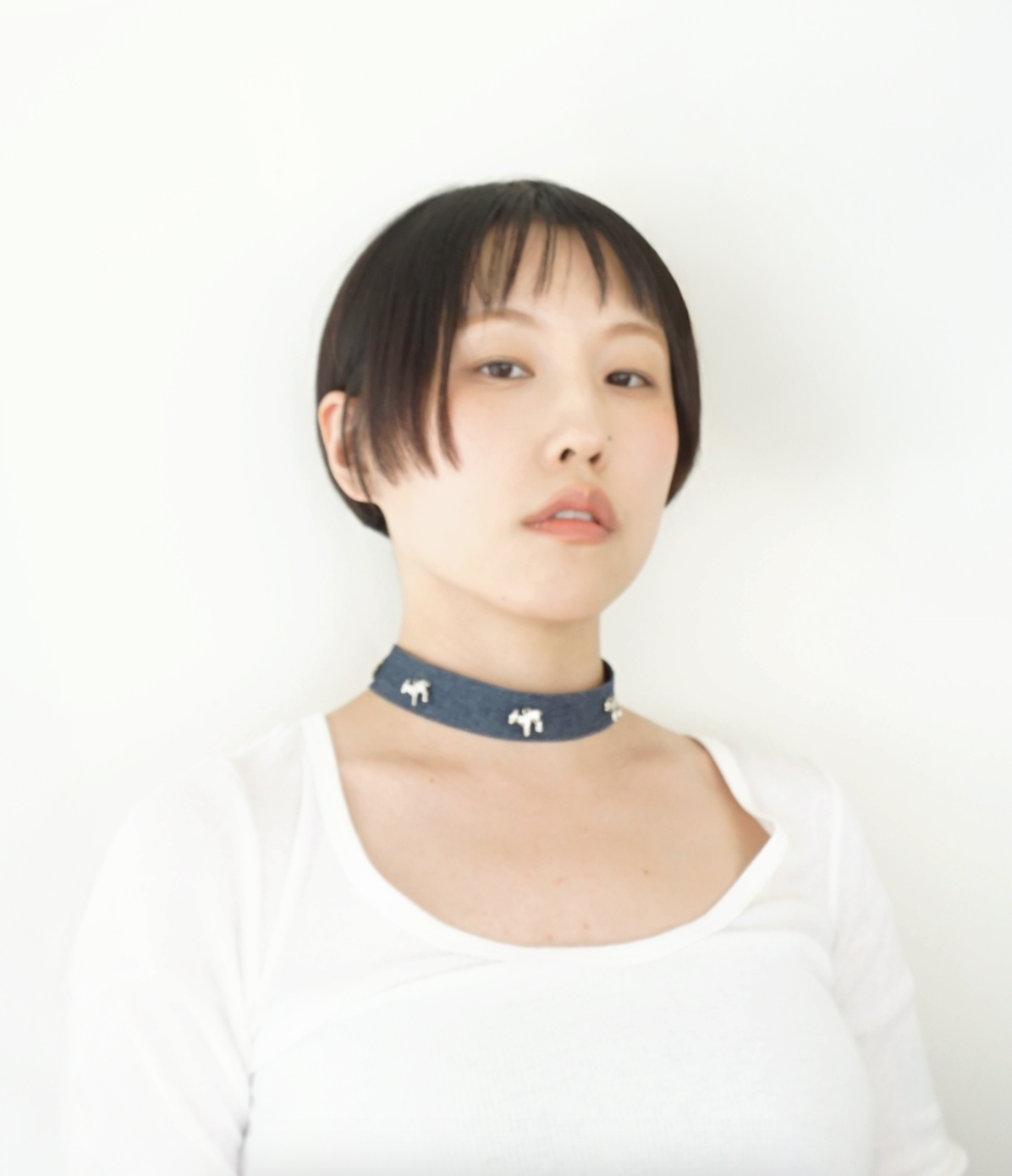 COUNT SHEEP DENIM CHOKER