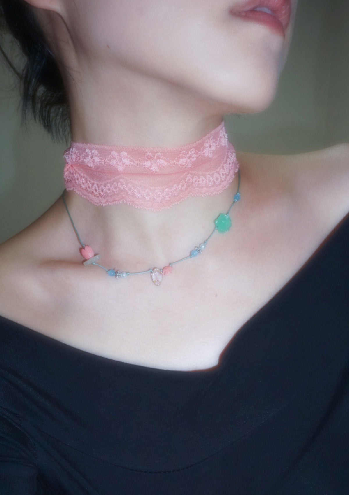 GURI’S LOTUS CHOKER [분홍]