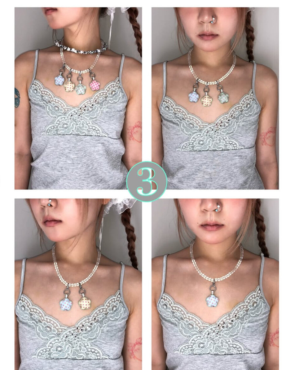 CHOOSE YOUR FLOWER! NECKLACE (4 TYPES)
