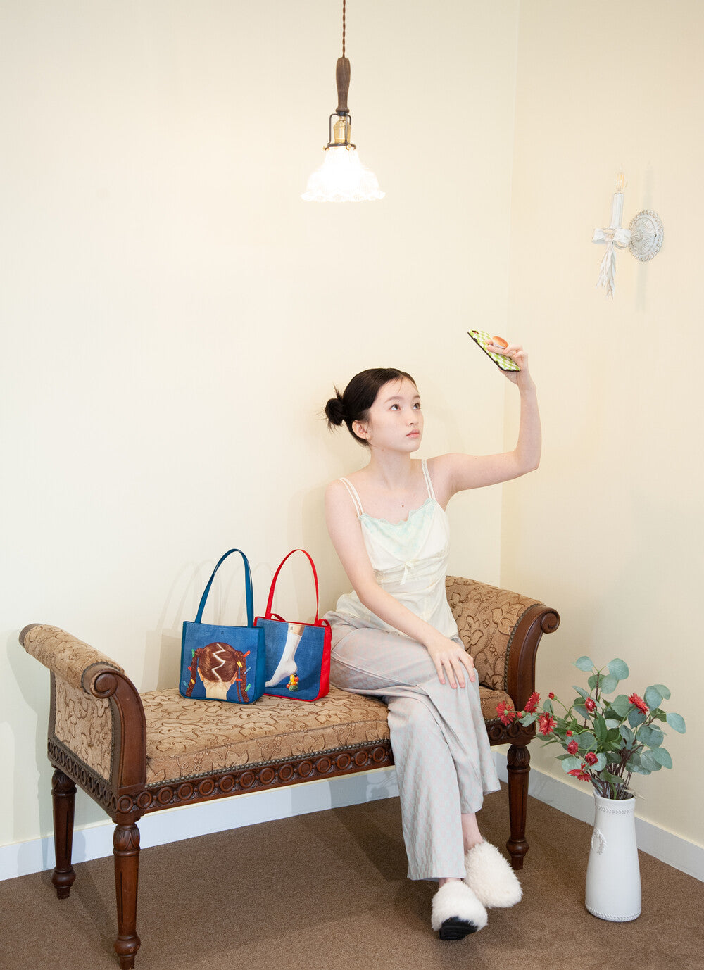 MINI TOTE BAG_(BLUE)