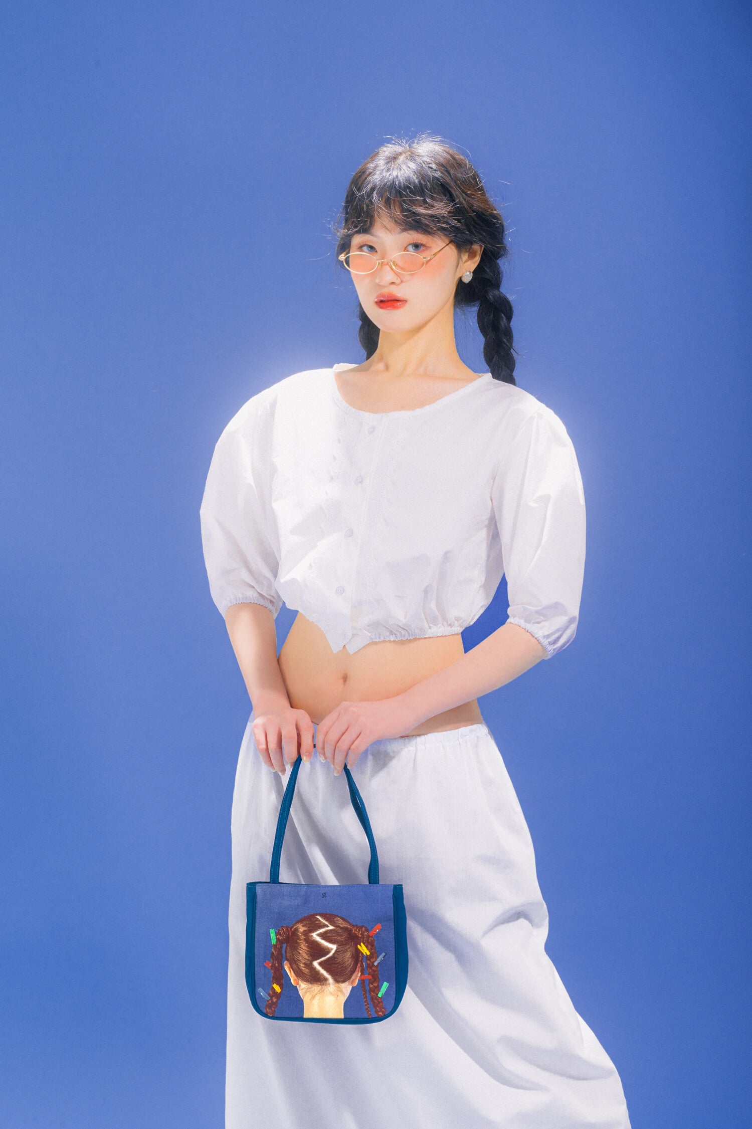 MINI TOTE BAG_(BLUE)